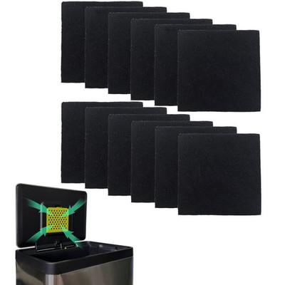 12 Pack Eko Trash Can Filters Activated Carbon Odor Absorbing Replacement
