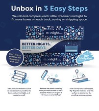 Little Dreamer Mini Crib Mattress - Dual-Sided, 2-Stage Baby and Toddler Mattres