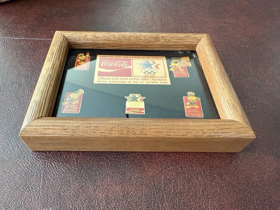 Vintage Coca Cola Olympic 1984 Pin Set *Brand New* from sealed factory Case - Image 3 of 4