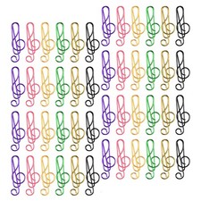 75 Pcs Vibrant Mixed Color Paper Clips Colorful Metal Stationery