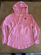Victoria's Secret Pink Women's Hoodie with Dog Logo. Cheetah Print Back XS