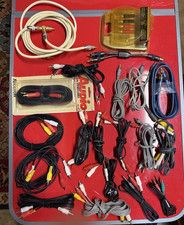 Lot of 20 A/V Cables/Cords/Convertors various types, RCA, 3.5mm and converters 
