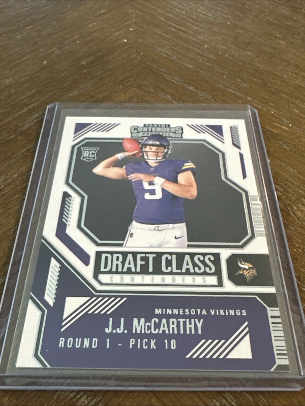 2024 Panini Contenders - JJ McCarthy (RC) Draft Class Contenders #8