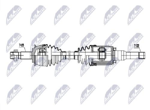 Original NTY Drive Shaft NPW-DW-055 For Chevrolet
