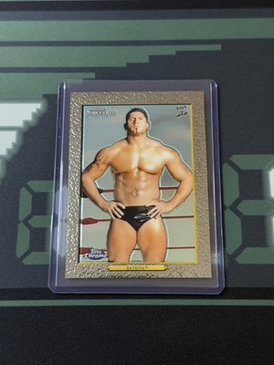 Batista Karte 2007 WWE Topps Chrome Heritage Turkey Red #90 