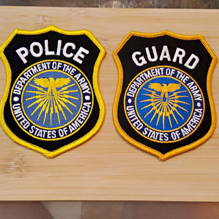 U.S. Army Department of the Army Police & Guard Patch Set (2)