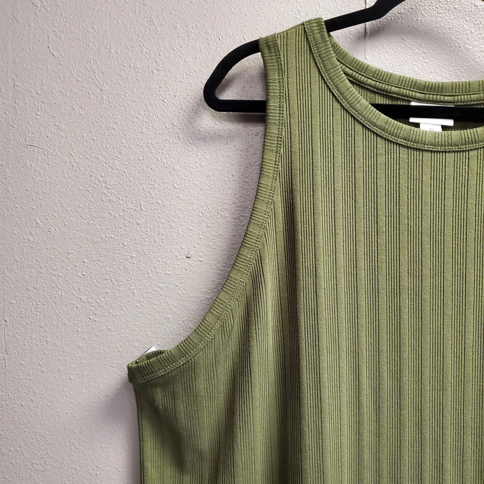 Ava & Viv Tank Top Womens 3X Ribbed Sleeveless Relaxed Fit Plus Size Casual Shir - Image 2 of 4