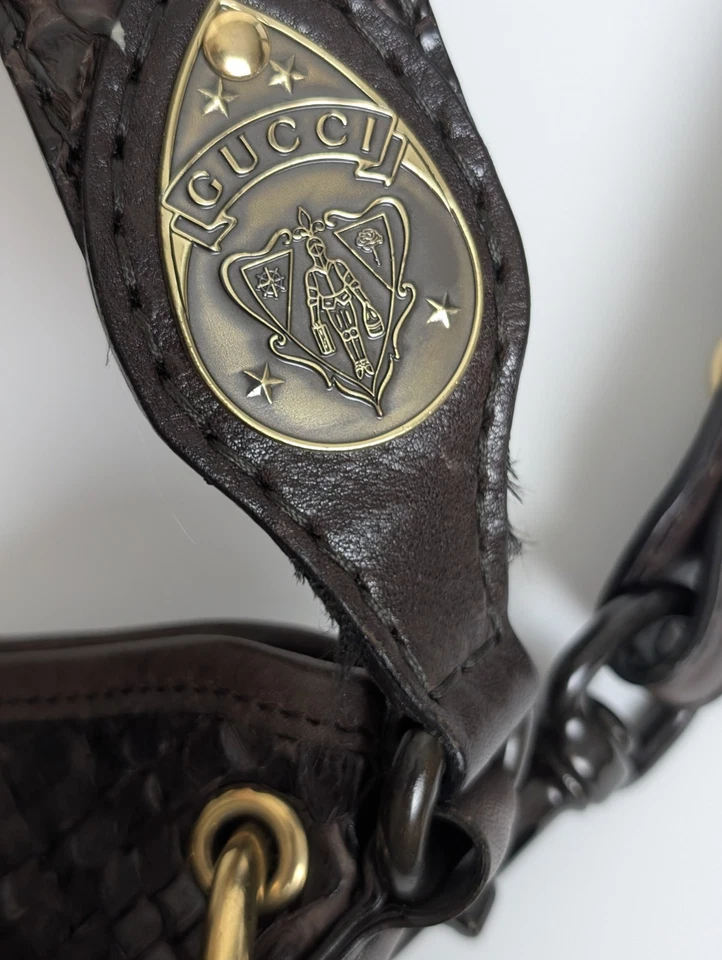 Gucci Brown Leather & Suede Babouska Fringe Hobo Bag - Excellent Condition - Image 4 of 4