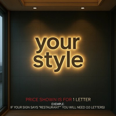 𝑵𝓙̶ Your Style Custom 3D Channel Letters  Illuminated & Non-Illuminated