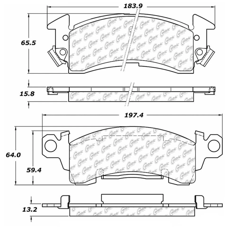 Juego de pastillas de freno de disco delanteras rotor de freno de disco para Chevrolet Bel Air 1971-1975 Foto 3 de 4