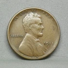 1911-S LINCOLN CENT, F-VF