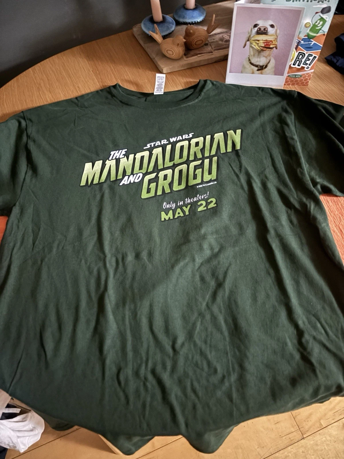 Star Wars Mandalorian Grogu Alamo Promo T Shirt Size XL