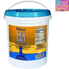 Bulk Imported Fine Sea Salt, 27.55 lbs - Elevate Your Cooking with Quality