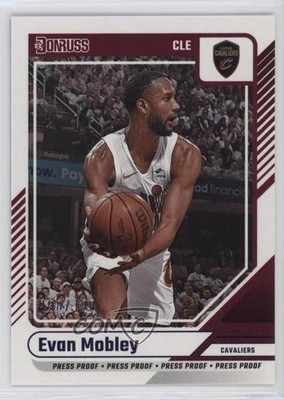 2024-25 Panini Donruss Press Proof Purple 198/199 Evan Mobley #67 02v3
