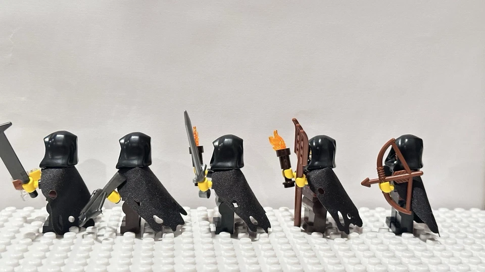 LEGO Castillo Lobo Pack Maestro Bestia x5 Minifiguras Caballero Medieval + CAPAS (LEER) Foto 4 de 4