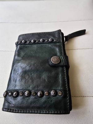 Campomaggi Geldbörse grün Leder