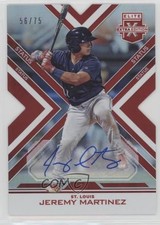 2016 Elite Extra Edition Status Red Die-Cut 56/75 Jeremy Martinez #179 Auto 0f8