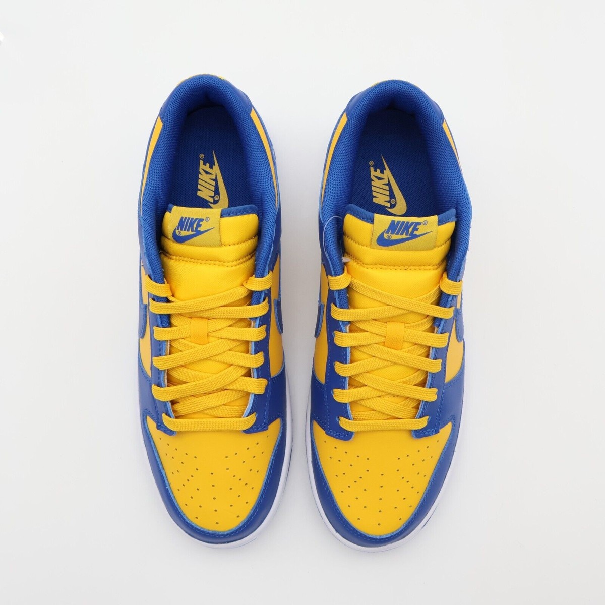 DD1391-402 Nike Dunk Low Blue Jay and University Gold UCLA Navy