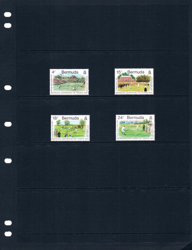 $2.90 Scott Value - 1973 BERMUDA Tennis on the Island Sports CV MNH NH UMM - Imagem 2 de 4
