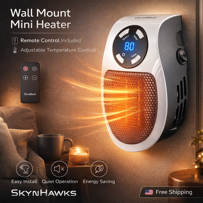 #ad Programmable Wall Mount Space Heater with LED Display and Remote Electric Heater $24.89