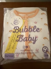 NWT-Bubble Baby Dolphin Print Bamboo Snap Romper 12-18 Months