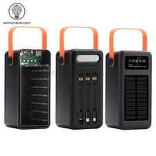 DIY Solar 28 Cells 18650 Battery Case 22.5W Fast-charging Mobile Power Bank Kit