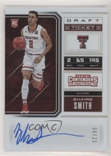 2018 Contenders Draft Picks RPS Variation B Ticket 8/25 Zhaire Smith Auto 3c7