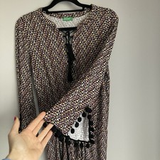 Womens Summer Dress UK 8 Holiday Tassle Boho Beach