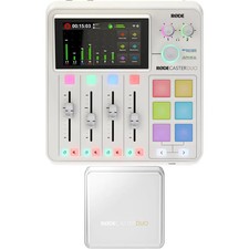 Rode RodeCaster Duo Streaming Mixer with Cover - White