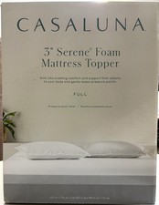Casaluna Full 3" Serene Foam Mattress Topper, New