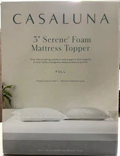 Casaluna Full 3" Serene Foam Mattress Topper, New