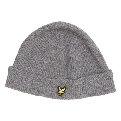 Lyle & Scott, Beanie-Mütze, Größe: ONE SIZE, Polyamid/Wolle, Grau, Herren #MHF