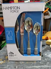 Hampton Forge ; Melody Hammered,20 Piece Flatware Set