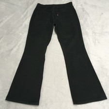 Jeans vintage Levis 525 donna 30x29 denim nero bootcut svasato made in Italy svasato