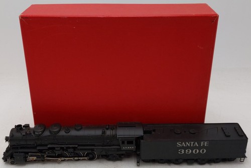 Tenshodo HO LATÓN Santa Fe 2-10-2 Steam Loco & Tender #3900/Caja | Condition: Used