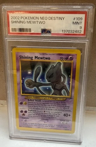 New Listing2002 Pokémon Neo Destiny #109 Shining Mewtwo PSA 9