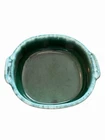 Vintage Hull Pottery Avocado Green Drip Casserole Dish MCM Oven Proof USA