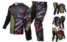 Youth Jersey Pant Combo for Kids MX Motocross Gear Set Large Black Brown