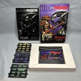 Alien vs Predator &ndash; Atari Jaguar &ndash; 1994 &ndash; Boxed w/ Manual & Overlays