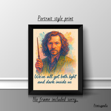 SIRIUS BLACK   QUOTE A4 PRINT POSTER PICTURE WALL ART HOME DECOR GIFT  TV FILM