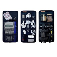 Travel Drawer Bin Organizers - Pack of 3, Elastic Panels for Cables, Cords, E...