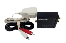 PROZOR 192KHz Digital to Analog Audio Converter DAC Digital SPDIF Optical 