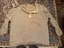 Vintage Civil War Mens Reenacting Shirt Cotton Wood Buttons 4X