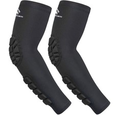 Padded Compression Elbow Sleeves - Forearm Support for Pain Relief 2-Pack