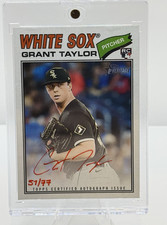 Topps 2026 Heritage Real One Autographs Grant Taylor Red Ink /77 White Sox RC