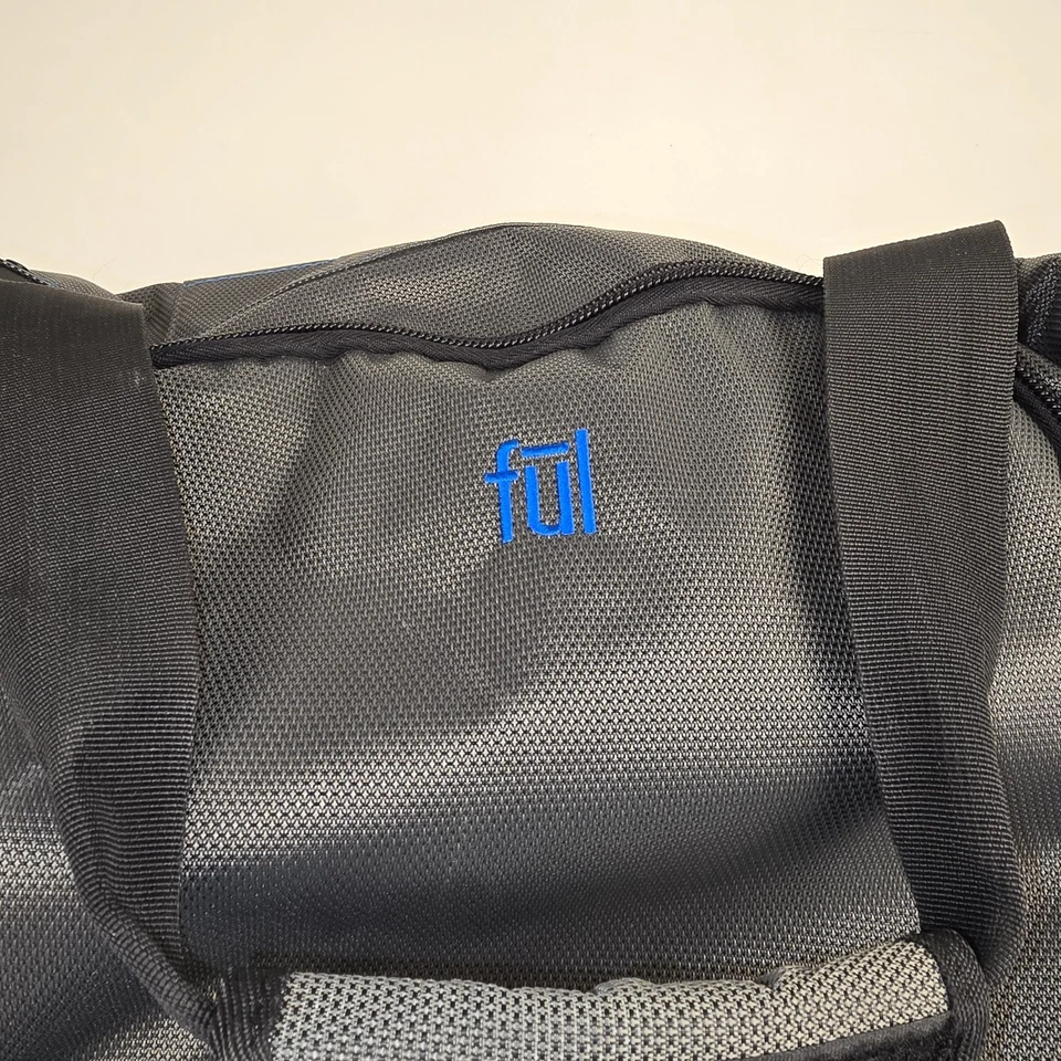 FUL Rolling Duffle 22”x12”x12” Carry On Gym Bag 2 Wheel Rolling Telescope Handle - Image 4 of 4