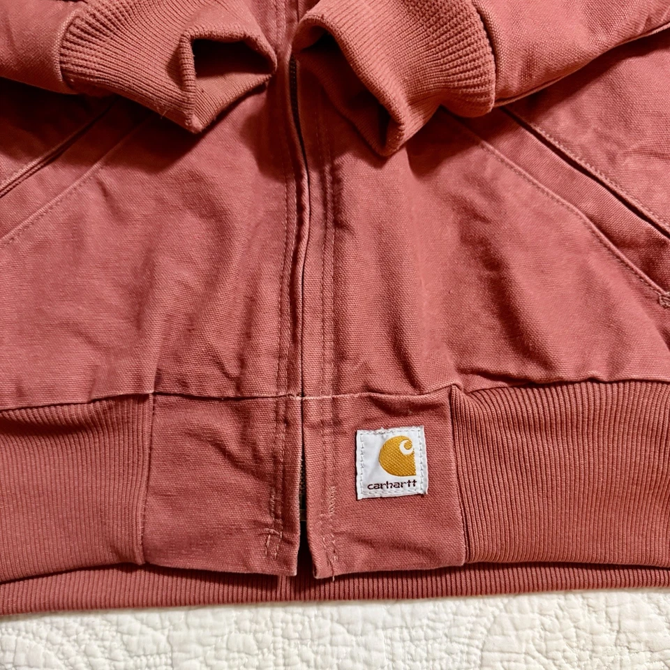 Vintage Carhartt Active Jacket Womens Large Vintage Rose / Pink - Rare WJ014 VRS - Image 4 of 4