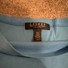 Lauren Ralph Lauren Petite PM Blue Solid Boat...
