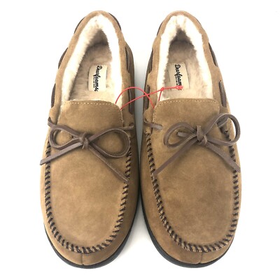 Dearfoam men’s moccasins size 10 nib Dearfoams Genuine Suede Moc Slippers Men main image 3