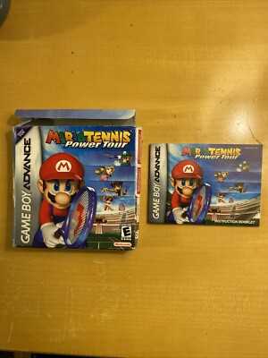 Rare Mario Tennis: Power Tour (Box And Manual Only. No Game!)